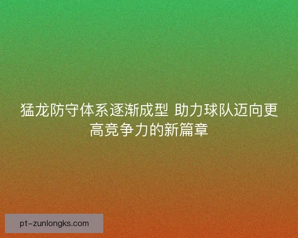 猛龙防守体系逐渐成型 助力球队迈向更高竞争力的新篇章